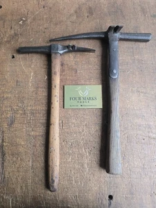 Strapped Slater’s Roofing Pick Side Claw Hammer Vintage Strapped Roofing Tool - Bild 1 von 11