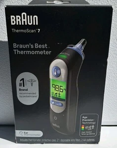 Braun ThermoScan 7 Ear Thermometer W/ ExacTemp & Age Precision Technology - Picture 1 of 2