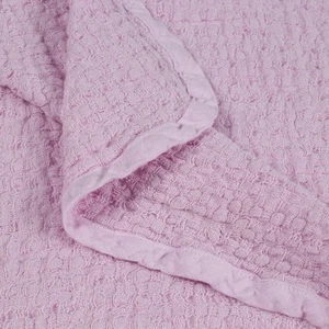 100% reines Flachs Leinen Kinderdecke (rosa) - Bild 1 von 4