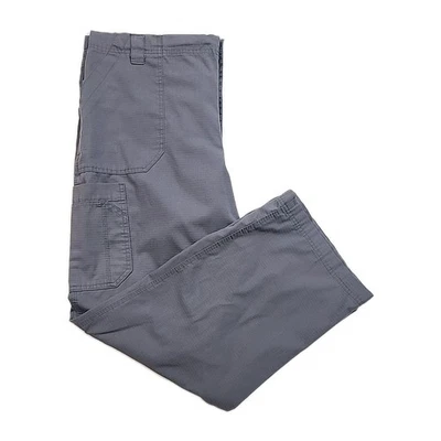 Pantalones Médicos Carhartt Gris Para Hombre XXL Cintura Elástica Lazos Cremallera/Botón Bolsillos Foto 1 de 4