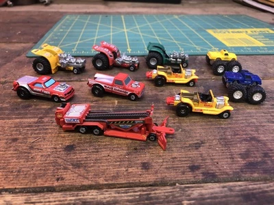 10 台微型机器 TUFF TRAX 拖拉机拉片怪物 TRUCKSWayne Rausch GALOOB — 第 1/4 张图片