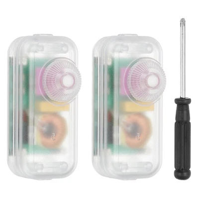 Inline Lamp Switch 2pc Rotary Dimmer LED Light Controller with Screwdriver Clear - Image 1 of 4