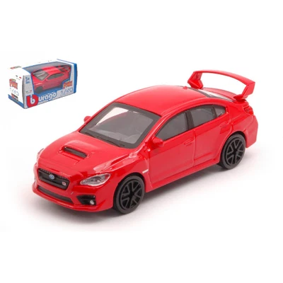SUBARU WRX STI 2017 RED 1:43 Burago Auto Stradali Modellino Nuovo - Immagine 1 di 3