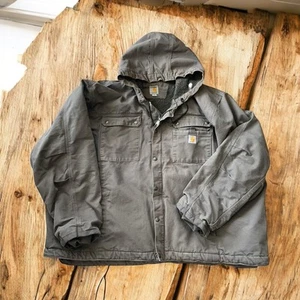 Carhartt Herren grau Sherpa gefüttert Utility Jacke Relaxed Fit 103826 GVL 5XL - Bild 1 von 7