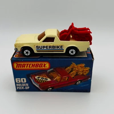 Matchbox Superfast No.60 Holden Pick-Up - Red Motorcycles & Original Box 1977 - Image 1 of 4