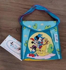 Vintage Disney Babies Lunch Bag Box Cooler Mickey Mouse NWT 90s Mini Tote FLAWED - Picture 1 of 17