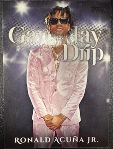 2025 Topps Serie 1 Celebración Ronald Acuña Gameday Drip #GD-9 Atlanta Braves - Imagen 1 de 2