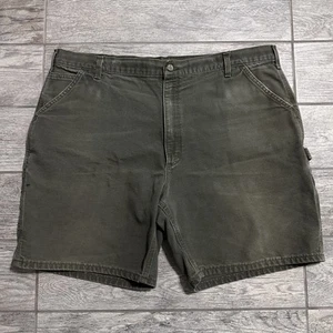 Carhartt Canvas Carpenter Shorts Herren 42 Original Fit B25 MOS Green Fade Distres - Bild 1 von 7