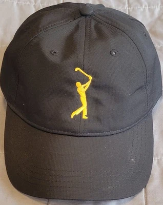 Gorra Duval con correa trasera para mujer negra amarilla golf rendimiento por delante UPF 50 Plus Foto 1 de 4