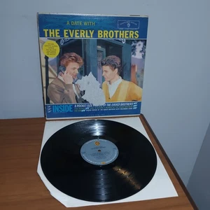 The Everly Brothers–A Date with The Everly Brothers–1960 Warner Bros.–1395 Vinyl - Picture 1 of 12
