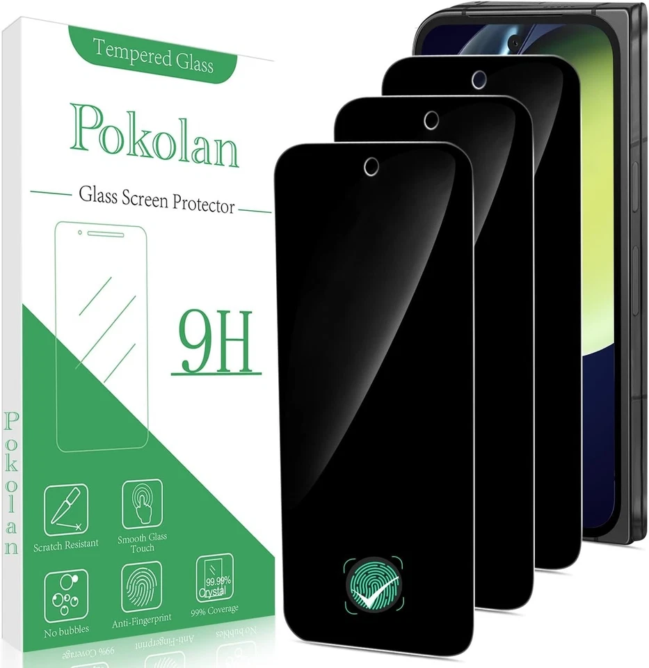 3 Pack Privacy Screen Protector for Google Pixel 9 Pro Fold, Anti Spy Tempered - image 1 of 4