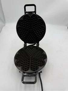 Vitantonio Five of Hearts Pizzelle Waffle Maker Chrome USA Tested EUC 600 - Picture 1 of 8