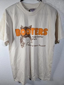Booters Vintage T-Shirt Hooters Design Make Better Shirts Logo Printshop Tee Med - Picture 1 of 10