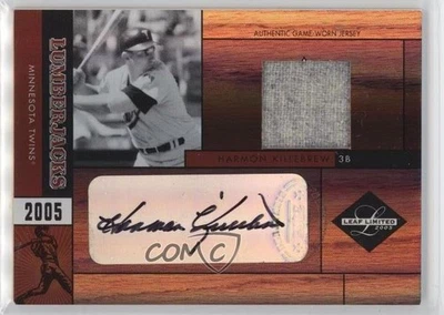 Camisetas Leaf Limited Lumberjacks 2005 automáticas/25 Harmon Killebrew #LJ-17 auto patio Foto 1 de 2