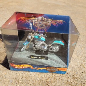Harley Davidson Softail Deuce 1:18 Scale Diecast Hot Wheels New - Picture 1 of 7