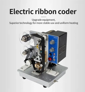 Electric Coding Date Printing Machine/Color Ribbon Batch Stamp Date Printer - Picture 1 of 12