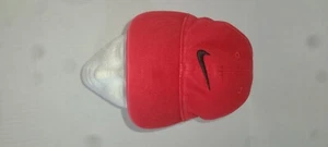 Nike Toddler Hat Cap Adjustable Strapback Black On Red - Picture 1 of 6