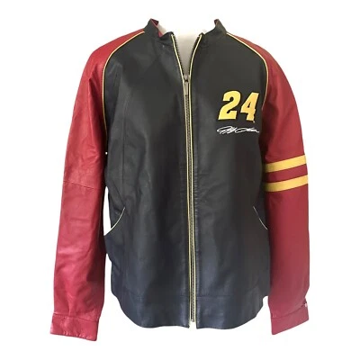 Chaqueta Jeff Gordon #24 Chase Authentics Vintage Wilson Cuero Mujer Talla XL Foto 1 de 4