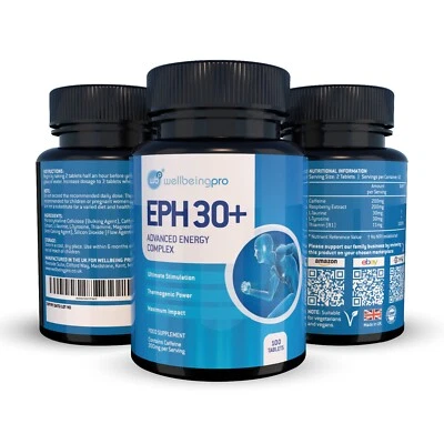 100 x Eph 30+ Pre-Workout Energy Boost Keto Weight Loss Ephedrine Free Tablets - Image 1 of 4
