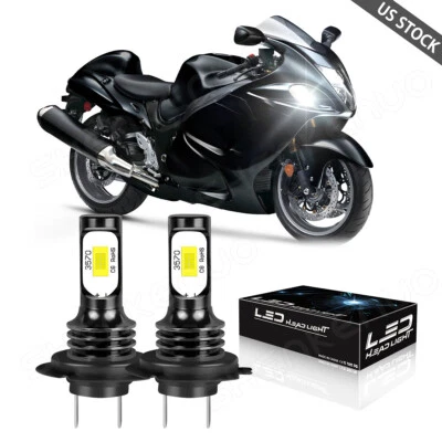 For Suzuki GSX1300R Hayabusa 1999-2019 LED Motorcycle Headlight 6000K White Bulb - Image 1 of 4