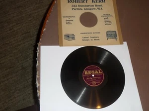 78 RPM RECORD WILL FYFFE / REGAL 'SHE WAS THE BELLE OF THE BALL' / TWELVE& A TAN - Picture 1 of 2