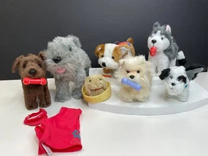 Konvolut 7 American Girl Puppe Plüschtiere Haustiere, 6 Hunde und 1 Hase - Bild 1 von 12