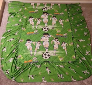 Super Campeones Vintage 2004 Comforter Blanket Captain Tsubasa Bed Set Official - Picture 1 of 9