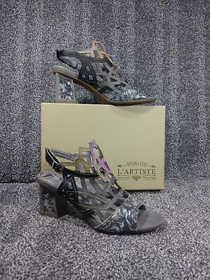 L'artiste Spring Step Leather Sandals Jive Sz 40 Artisan Platform Sanstar Shoes  - Image 1 of 4