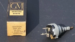 NOS GM 1959 Pontiac Windshield Wiper Switch 1998704 Genuine GM Delco Remy - Picture 1 of 5