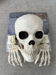 Crazy Bonez Thru The Wall Skeleton Decoration New** - Picture 1 of 2