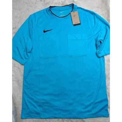 Nike Dri-FIT Football/Soccer Referee Jersey Mens Large Teal Blue DH8027-447 - Image 1 of 4
