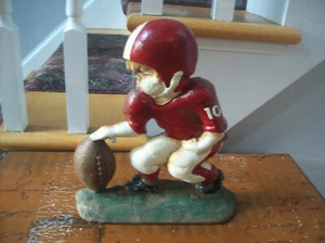 Antiguo tope de puerta de hierro fundido para jóvenes jugadores de fútbol GRAN COLECCIONABLE - Imagen 1 de 8