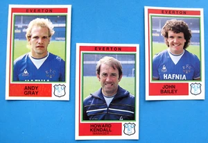 PANINI - FOOTBALL 85 - 3 STICKERS EVERTON PLAYERS - #'s 72 / 75 / 85 - Picture 1 of 2