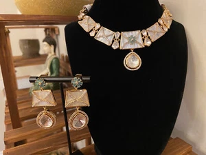 Bollywood Style Necklace Set With Matching Earrings - Picture 1 of 5