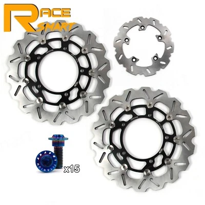 For Suzuki GSF1250S Bandit 2011-2016 Front Rear Brake Disc Rotors + Bolts Screws — 第 1/4 张图片