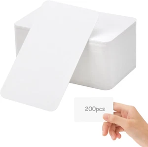 200 Stück Blanko Papier Karten, Karteikarten Blanko Spielkarten, Visitenkarten P - Bild 1 von 8