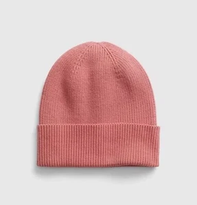 GAP Neu mit Etikett Organic Ribbed Fold Over Beanie - Deco Rose - Bild 1 von 1