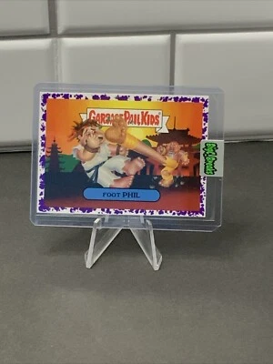 GARBAGE PAIL KIDS Pete Fighter WE HATE THE 90s GPK PURPLE JELLY Street Fighter - Image 1 of 2