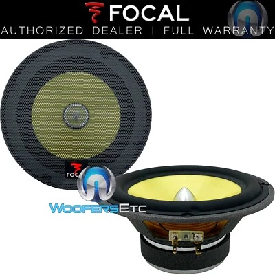 FOCAL 6KR2 6.5" K2 POWER 2 OHM POLYKEVLAR MIDBASS MIDWOOFER SPEAKERS NEW PAIR - Image 1 of 4