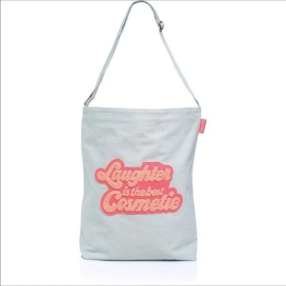 Benefit Laughter Is The Best Cosmetic Denim Tote