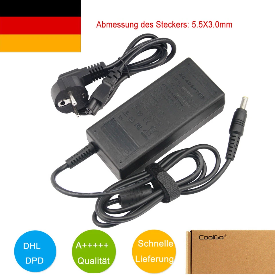 Netzteil Ladegerät für Samsung Q330 R540 RV510 RV511 RV520 RC520 NP300E5A-A06UK - Bild 1 von 4