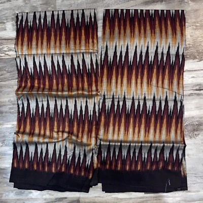 Tela de diente de sierra de llama Southwest vintage 2 piezas costura artesanal 75X46 Ea Foto 1 de 4