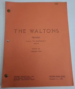 THE WALTONS / Kathleen Hite 1981 TV Script, Jon Walmsley "The Pearls" - Bild 1 von 13
