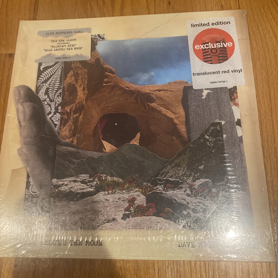 Dave Matthews Band WALK AROUND THE MOON Limited Edition Red Colored Vinyl Record - Image 1 of 1
