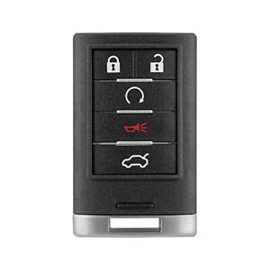 Smart Key Remote car Shell 5 Buttons for Cadillac Escalade CTS DTS STS 2008-2012