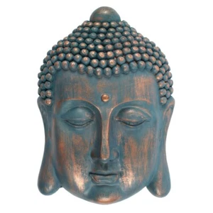 Buddha Head Plaque Latex Mould to create this Mindful Wall Ornament Concrete - Picture 1 of 1