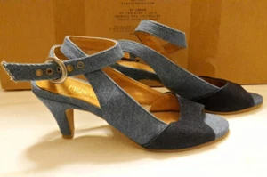 Heine Stiletto Sandalen blue jeans Gr. 37 Pumps nur einmal getragen fast wie neu - Bild 1 von 7