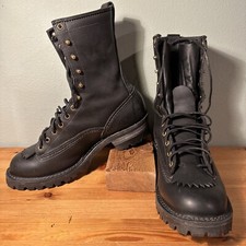 WESCO FIRESTORMER MEN'S BLACK LACE-UP 10″ BOOTS Size 11.5 BKF310100F $540!