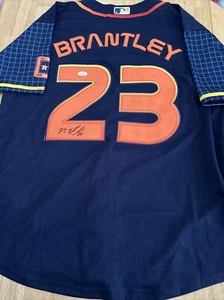 Michael Brantley Houston Astros Autographed Jersey JSA Certified - Picture 1 of 7