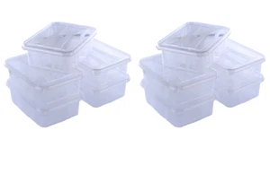 10 Stück Aufbewahrungsbox mit Deckel aus Kunststoff 1,2 Ltr. transparent - Bild 1 von 11